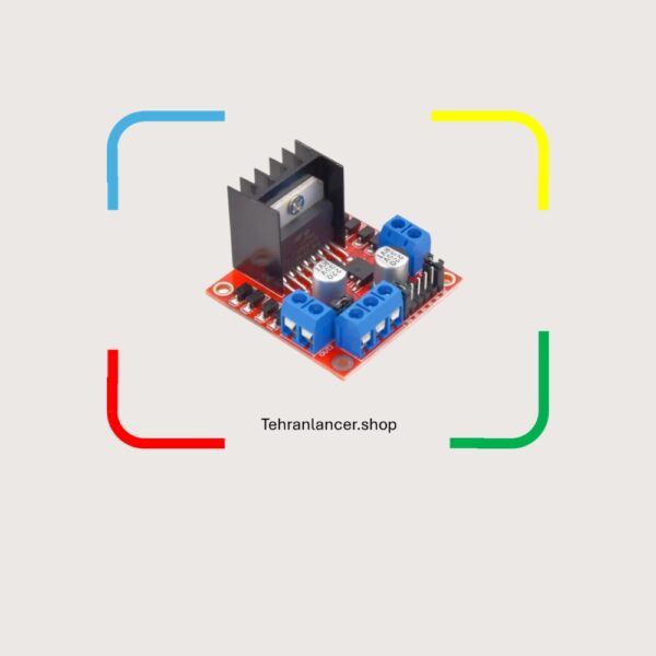 درایور موتور DC دو کانال L298N برای پروژه‌های رباتیک و الکترونیکی
